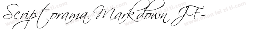 Scriptorama Markdown JF字体转换